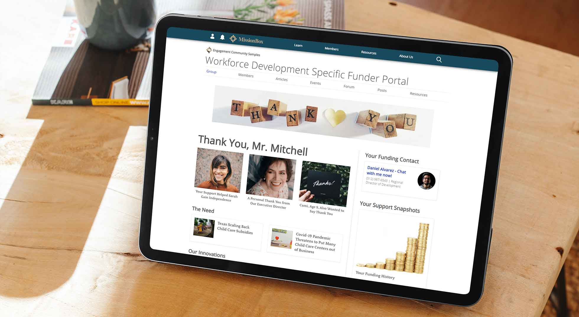 Specific Funder Portal