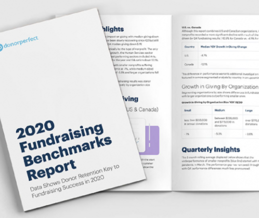 Fundraising Benchmarks Report January 2021 from DonorPerfect - Featured Photo