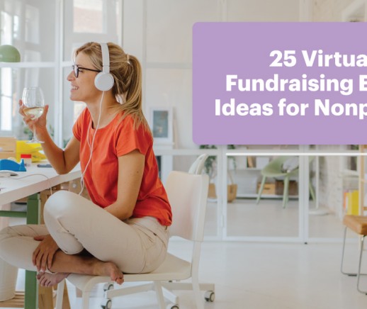 25 Virtual Fundraising Ideas for Nonprofits from DonorPerfect - Featured Photo