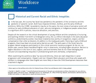 Policy Brief: Creating Equity for and within the Early Childhood Workforce - Featured Photo
